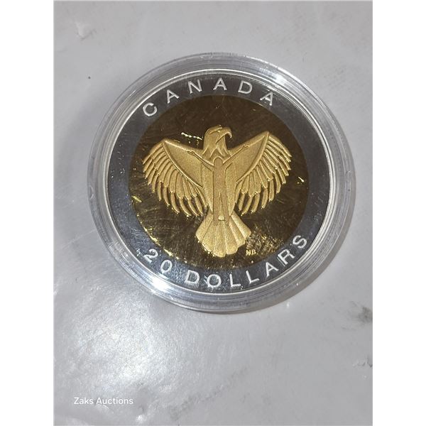 RCM 2014 $20 Silver Dollar Proof Native in Eagle