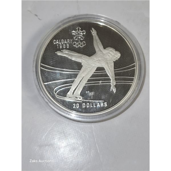 RCM 1988 Olympic $20 Silver Dollar Proof Pairs Figure Skating