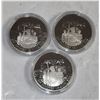 3 x RCM 1984 Proof Coins Jacques Cartier 1534-1984