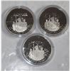 3 x RCM 1984 Proof Coins Jacques Cartier 1534-1984