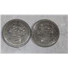 2 X 1971 British Columbia Dollars