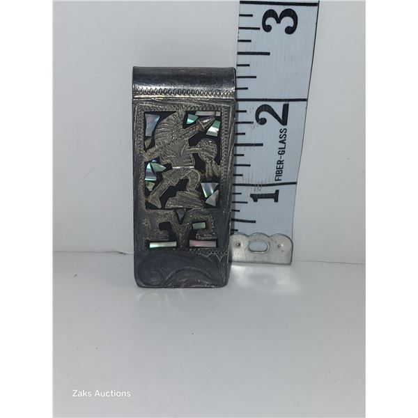 Antique Money Clip Silver Over 1 OZ