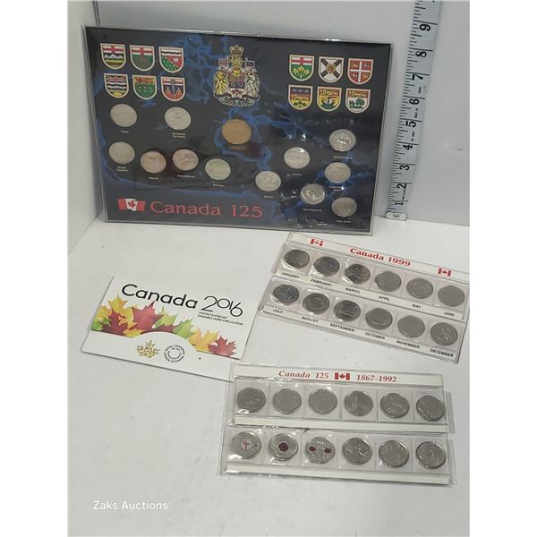 4 X Quarter Sets RCM Coin Sets