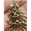 Image 7 : Vitnage Signed Stella & Dot Chandelier Yellow Fan Earrings