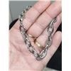 Image 6 : Vintage Signed Stella & Dot Silvertone Chain Link w/ Pave Crystal Rhinestone Bracelet