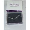 New in Box Signed Lia Sophia Live Love Laugh Crystal Necklace