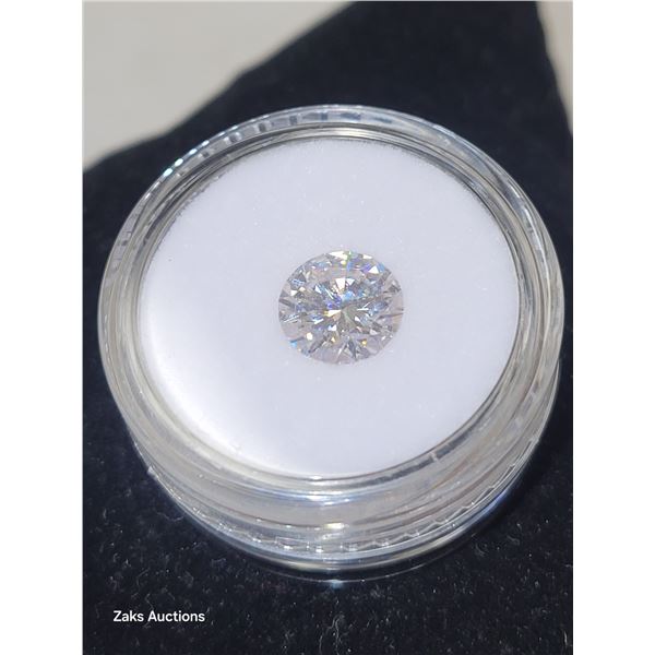 Large 2 Carat D White Round Moissanite 8.00mm
