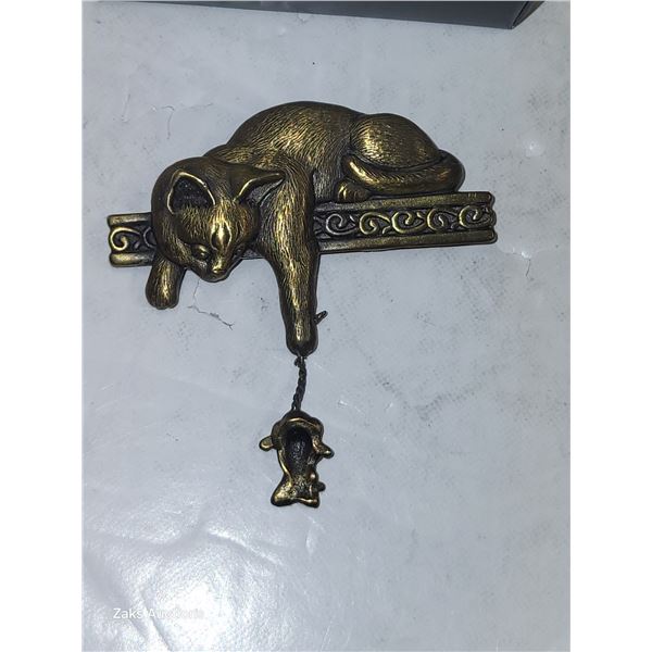 Vintage Signed JJ Cat with Mouse Jonette Brooch Pin