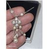 Image 3 : Vintage Signed Avon Simulated Pearl & Crystal Necklace
