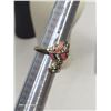 Image 6 : Vintage Enamel & Rhinestone Feather Wraparound Ring