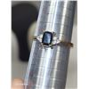 Image 6 : Tested Deep Blue Sapphire Ring (stamped inside unable to make out what it says)