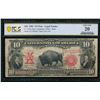 Image 1 : 1901 $10 Bison Legal Tender Note PCGS 20