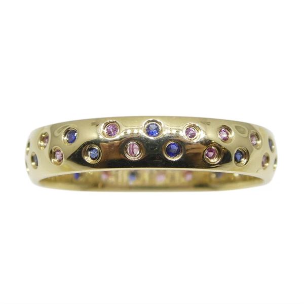 Pretty 0.30 Ct Natural Sapphire Starry Night Ring