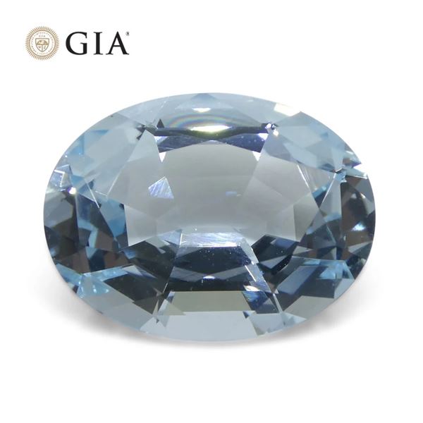 Huge 16.06 Ct GIA Certified Natural Aquamarine