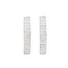 Image 1 : Plated Rhodium and Sterling Silver 0.25ctw Diamond Earrings