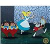 Image 1 : Disney Alice In Wonderland Rabbit Tweedledee Sericel