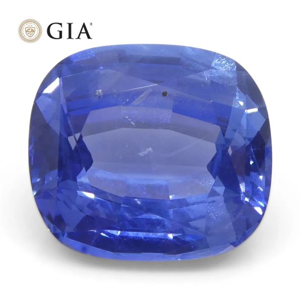Large 5.09 Ct GIA Certified Natural Sapphire