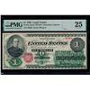 Image 1 : 1862 $1 Legal Tender Note PMG 25