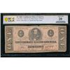 Image 1 : 1863 $1 T-62 Confederate PCGS 20
