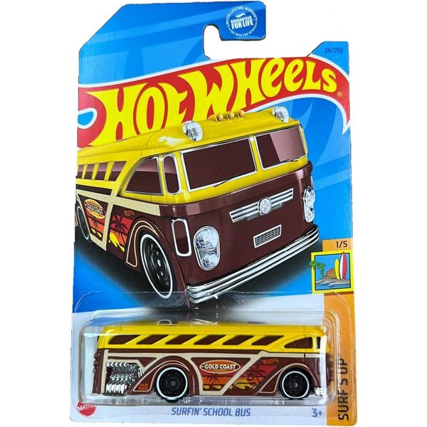 NEW HOT WHEELS SURFIN SCHOOL BUS
