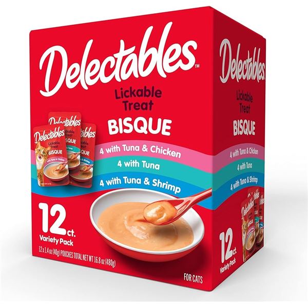 NEW 12 X 1.4OZ DELECTABLES 12 PACK VARIETY