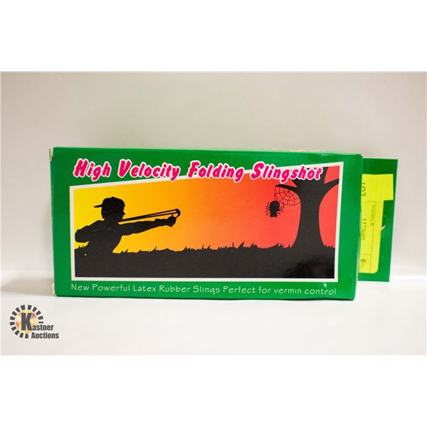 HIGH VELOCITY FOLDING SLINGSHOT