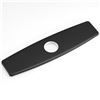 Image 1 : NEW 10" FAUCET HOLE COVER BASE MATTE BLACK