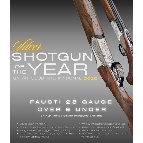Fausti Over & Under 28 Gauge (Silver) 2025 SCI Shotgun of the Year