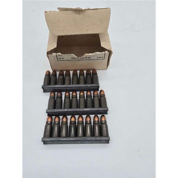 Partial box 7.62x25 on stripper clips