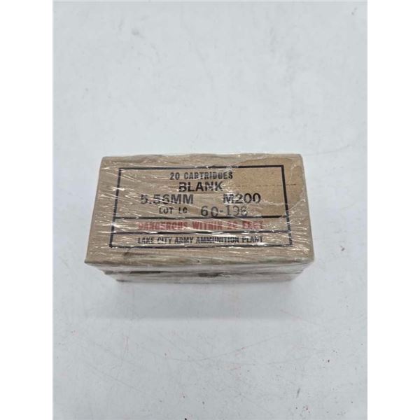 2 boxes of 5.56 blanks