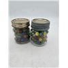 Image 1 : 2 jars of marbles
