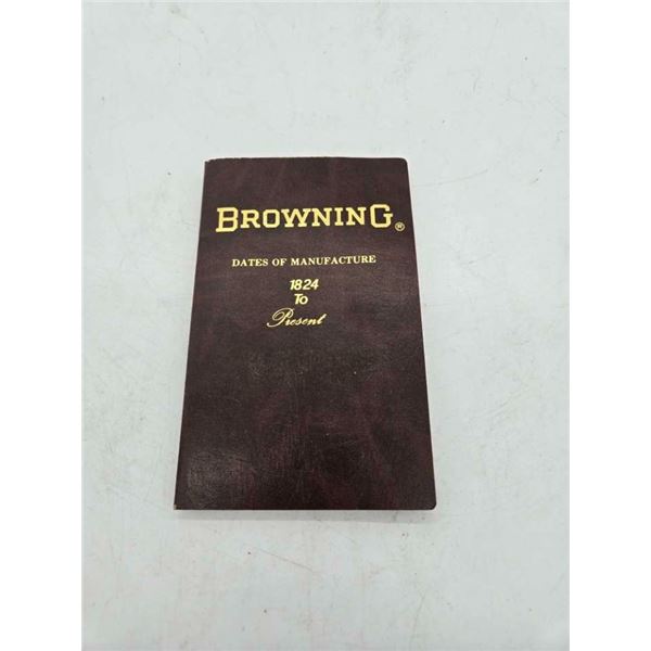 Book of Browning manufacture dates