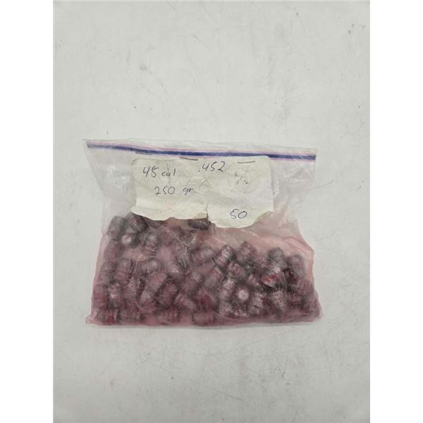 45cal .452 lead projectiles