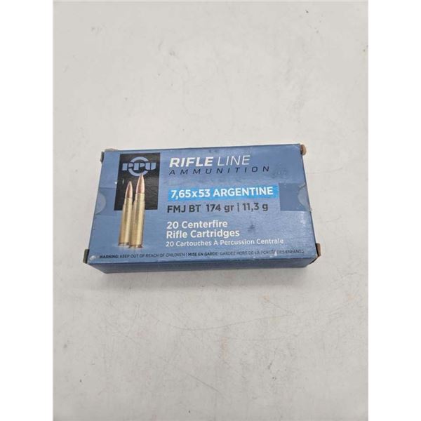 Full box 7.65x63 Argentine