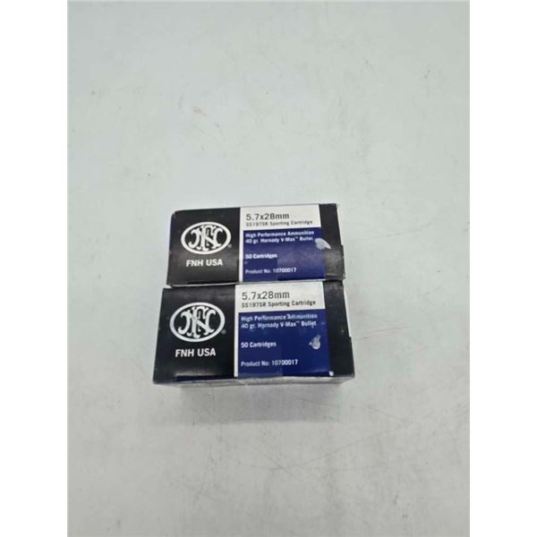 2 Full boxes of 5.7x28mm