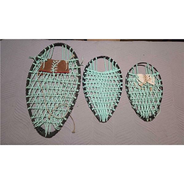 3 sets of snow shoes