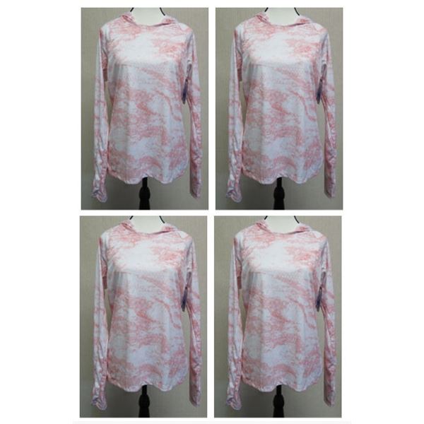 Qty 4 Women's Size M Columbia Super Tidal Tiki Pink Tee Hoodies