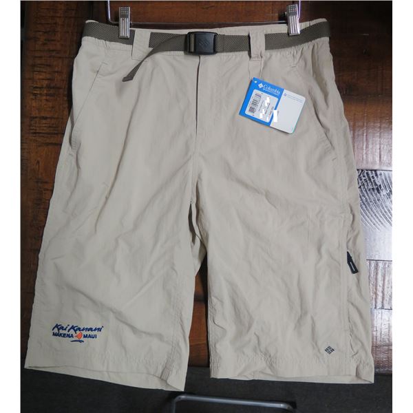 Men's Waist Size 30 Columbia Silver Ridge Gray Shorts w/ Belt