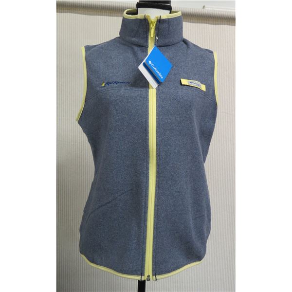 Women's Size M Columbia Harborside Blue Fleece Vest