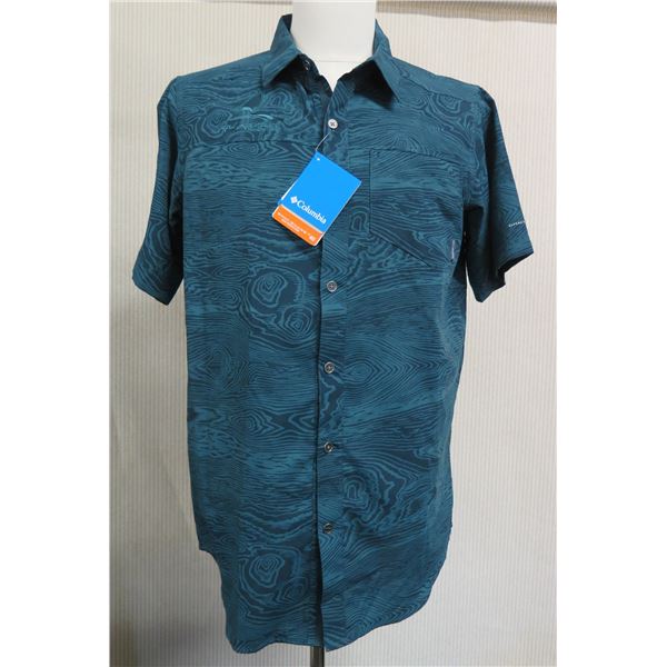 Men's Size L Columbia Pilsner Peak Print Shirt