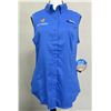 Image 1 : Women's Size XL Columbia Tamiami Sleeveless Blue Shirt