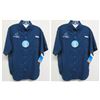 Image 1 : Qty 2 Men's Size S Columbia Tamiami III Navy Blue S/S Shirts