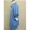 Image 2 : Men's Size L Columbia Tech Trail Light Blue Polo Shirt