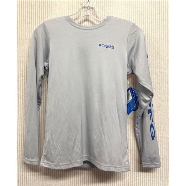 Youth Size XXS Columbia Terminal Tidal Sun Deflector Gray Shirt