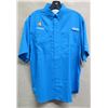 Image 1 : Men's Size XL Columbia Tamiami II S/S Compass Blue Shirt