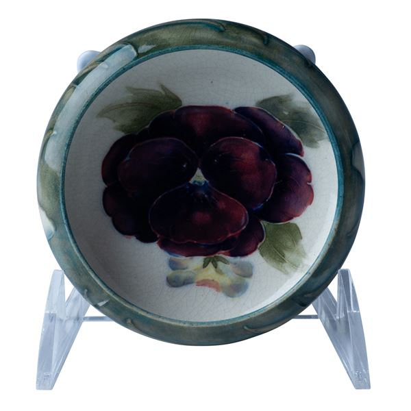 William Moorcroft Pottery Pansy Dish