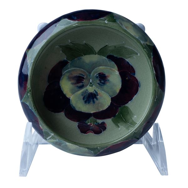 William Moorcroft Pottery Pansy Dish
