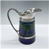 Image 2 : Moorcroft Pottery and Metal Pitcher, Moonlit Blue