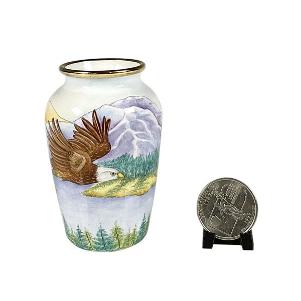 Moorcroft Enamels American Eagle Pattern Vase