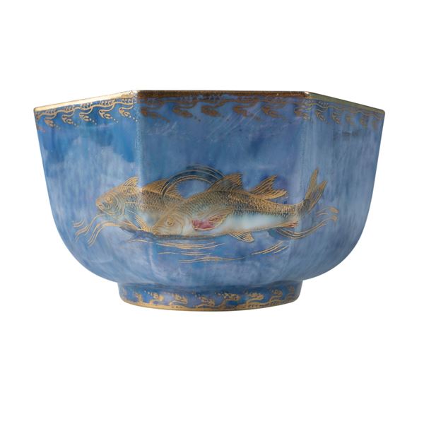 Wedgwood Fish Fairyland Lustre Octagonal Bowl
